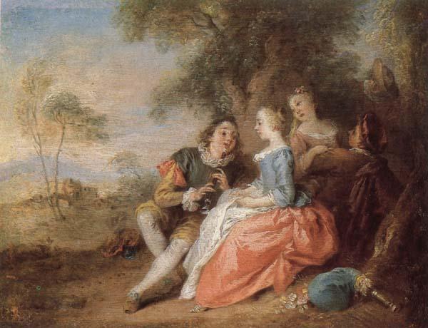 PATER, Jean Baptiste Joseph Flute Recital oil painting image